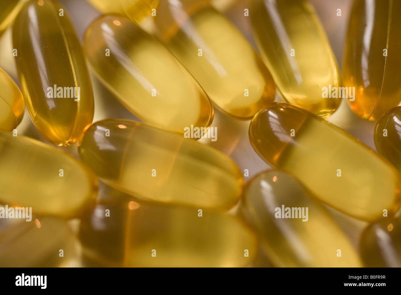 Fish Oil Capsules Stock Photo Alamy