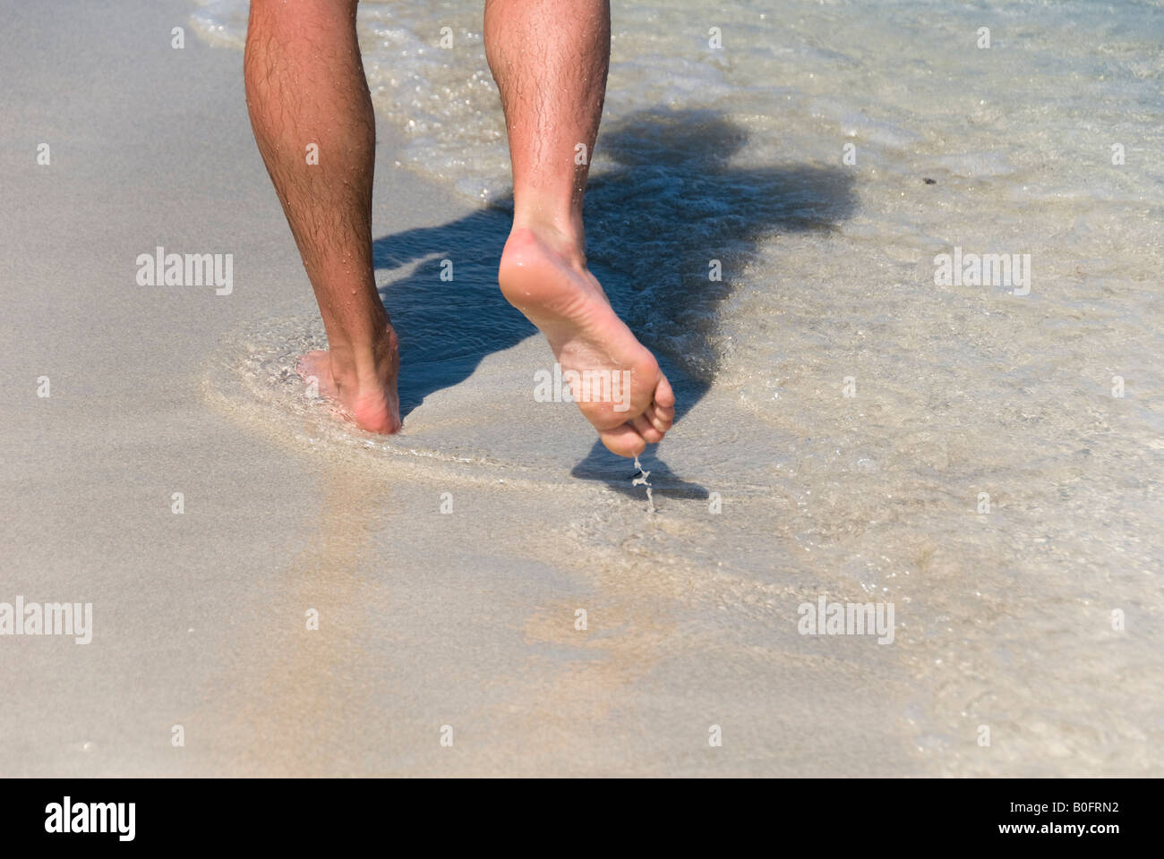 seascape and legs Stock Photo