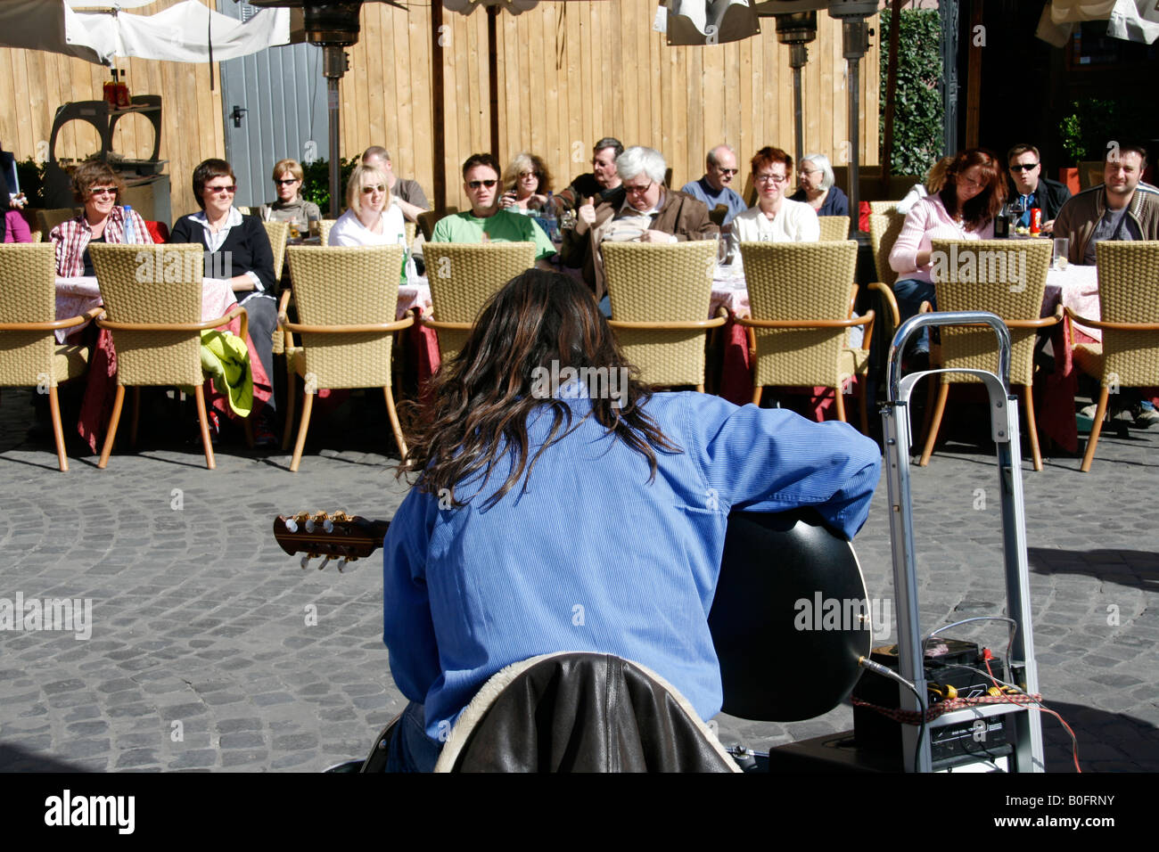 street entertainer in piazza navona square in rome italy Stock Photo ...