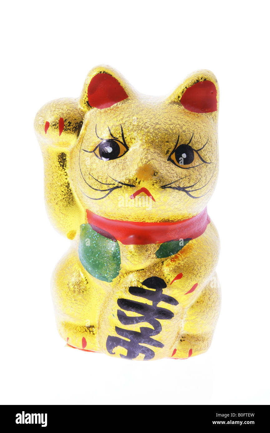 Japanese Lucky Cat Figurine Stock Photo Alamy
