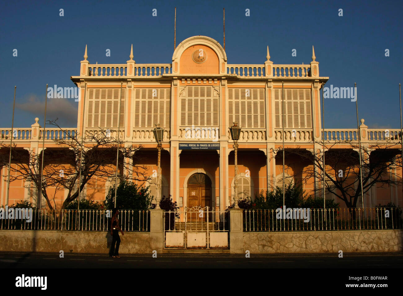 the former governors palace Palacio Presidencial in Mindelo Sao Vicente island Cape Verde Stock Photo