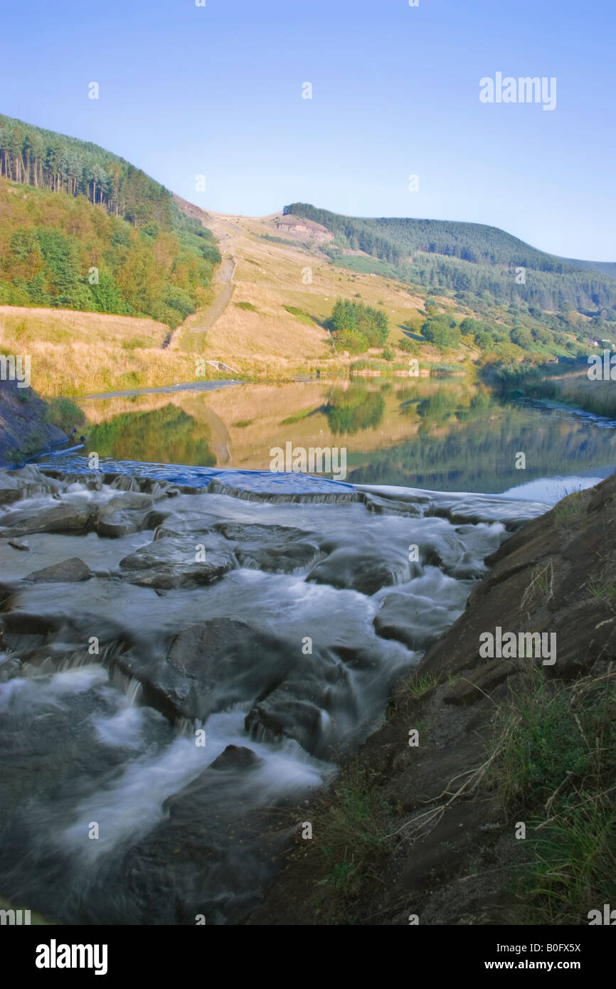 Waterfall in Pontycymer Mid South Wales Stock Photo Alamy