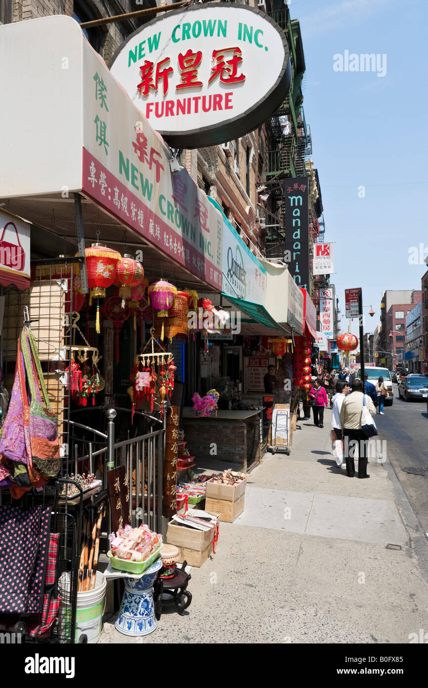 Mott Street, Chinatown, Lower Manhattan, New York City Stock Photo