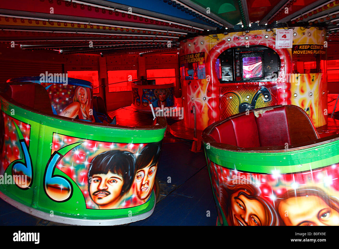 Fairground Waltzer Stock Photo