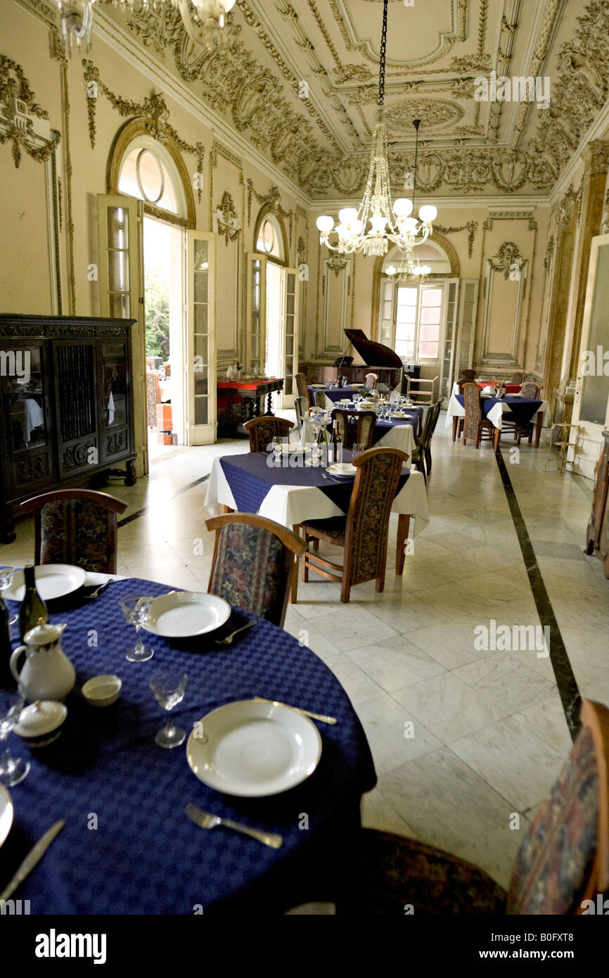 Havana's restaurant interior of old colonial house in Havana. "Mason ...