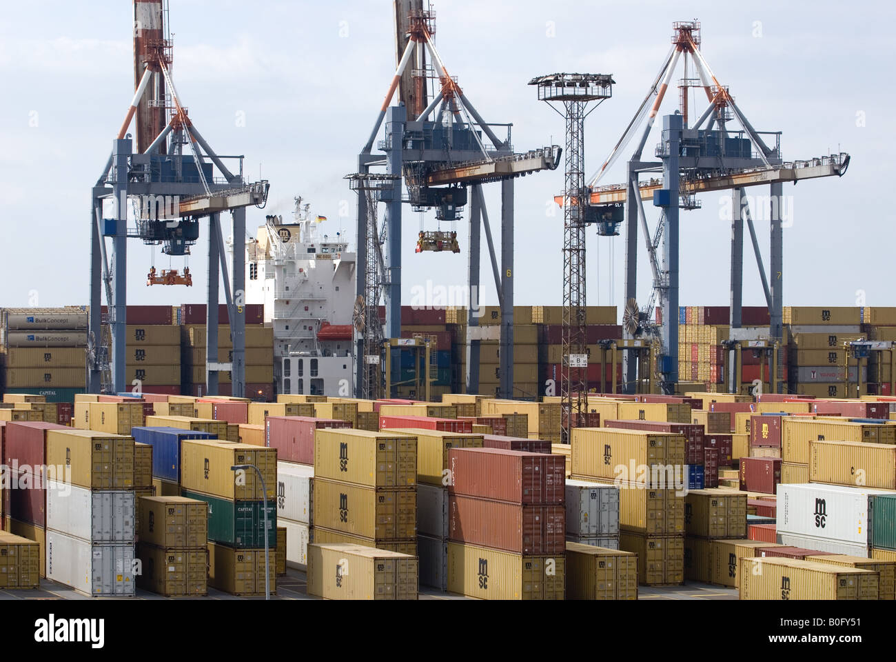 The port of Bremerhaven, Bremen, Germany. Stock Photo