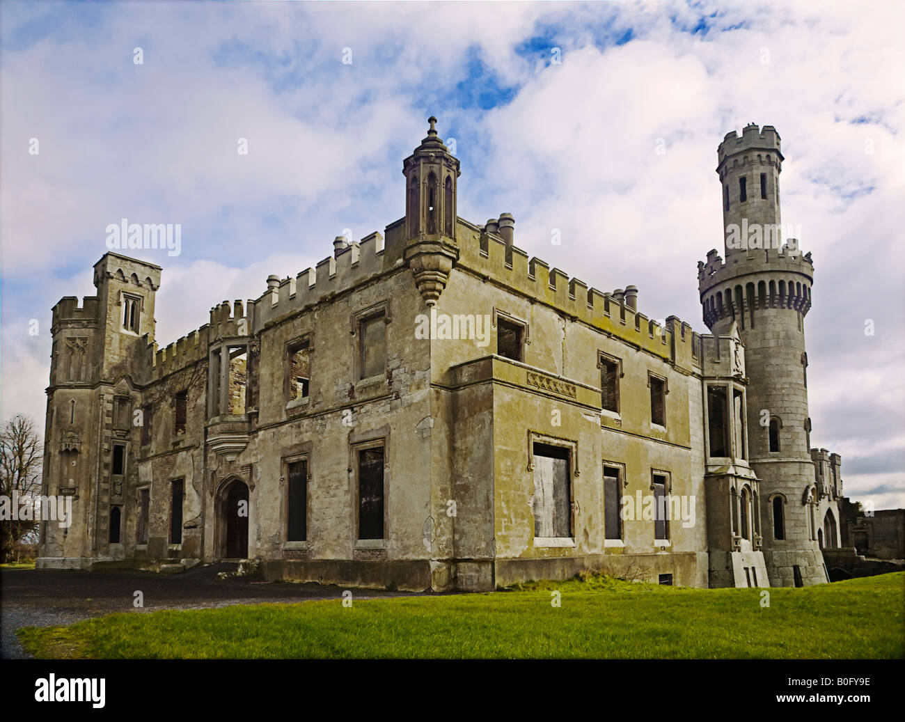 Ducketts Grove castle Co. Carlow Ireland Stock Photo Alamy