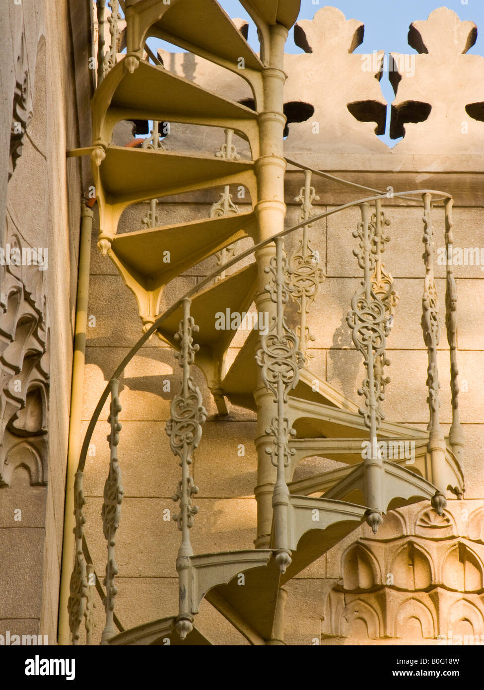 cast iron staircase, Qubbat Afandina, Cairo, Egypt Stock Photo Alamy