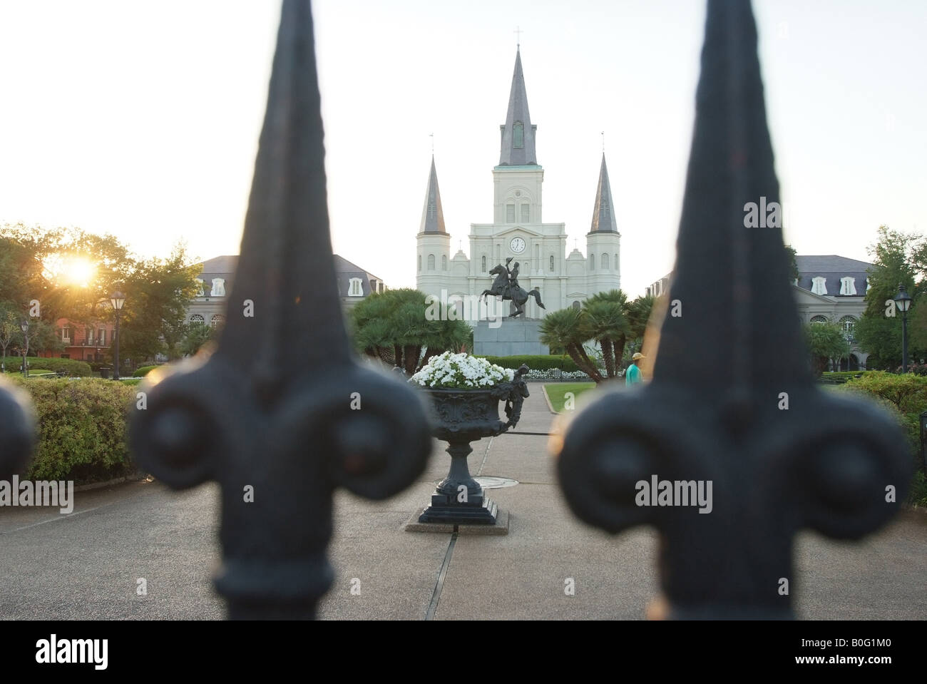 Louisiana New Orleans French Quarter Jackson Square Stock Photo