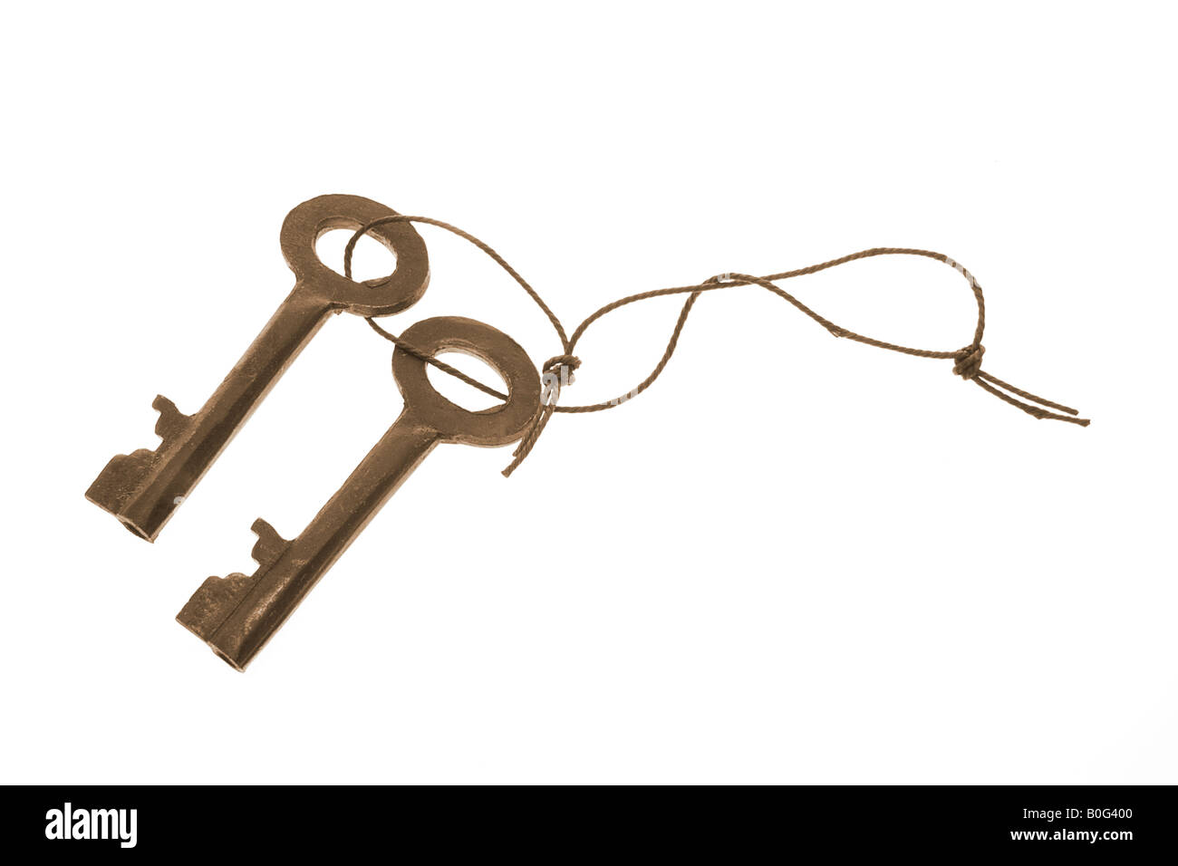 Keys with String Attached Stock Photo Alamy