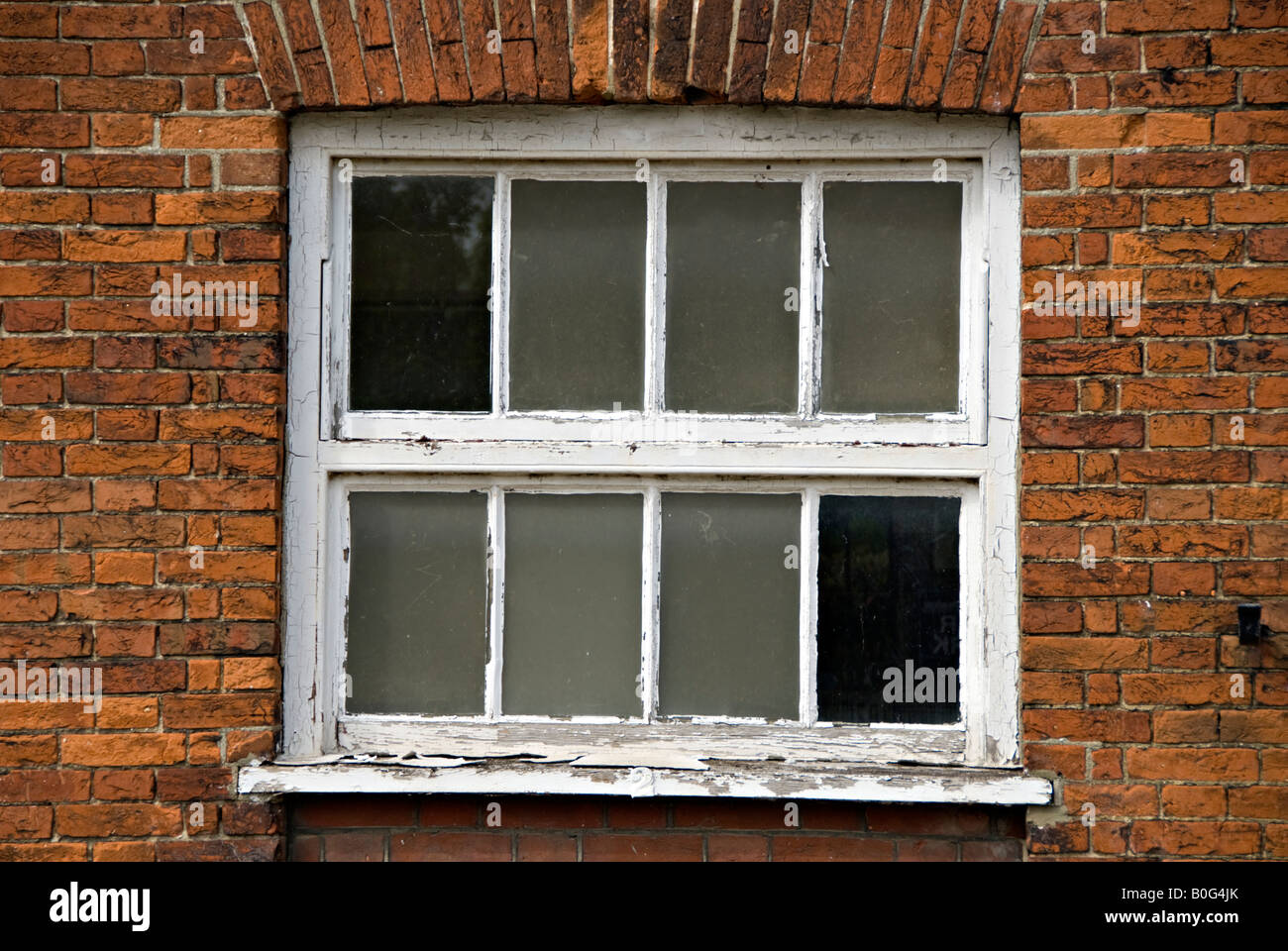 Old wooden window frame with peeling paintwork Stock Photo - Alamy