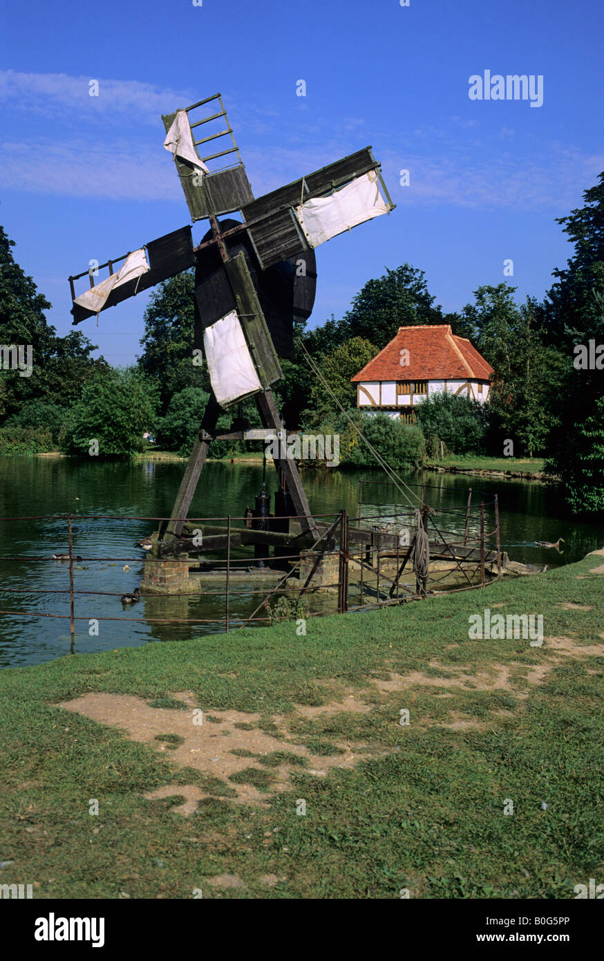 Wind powered Water Pump, Weald and Downland Open Air Museum, Singleton