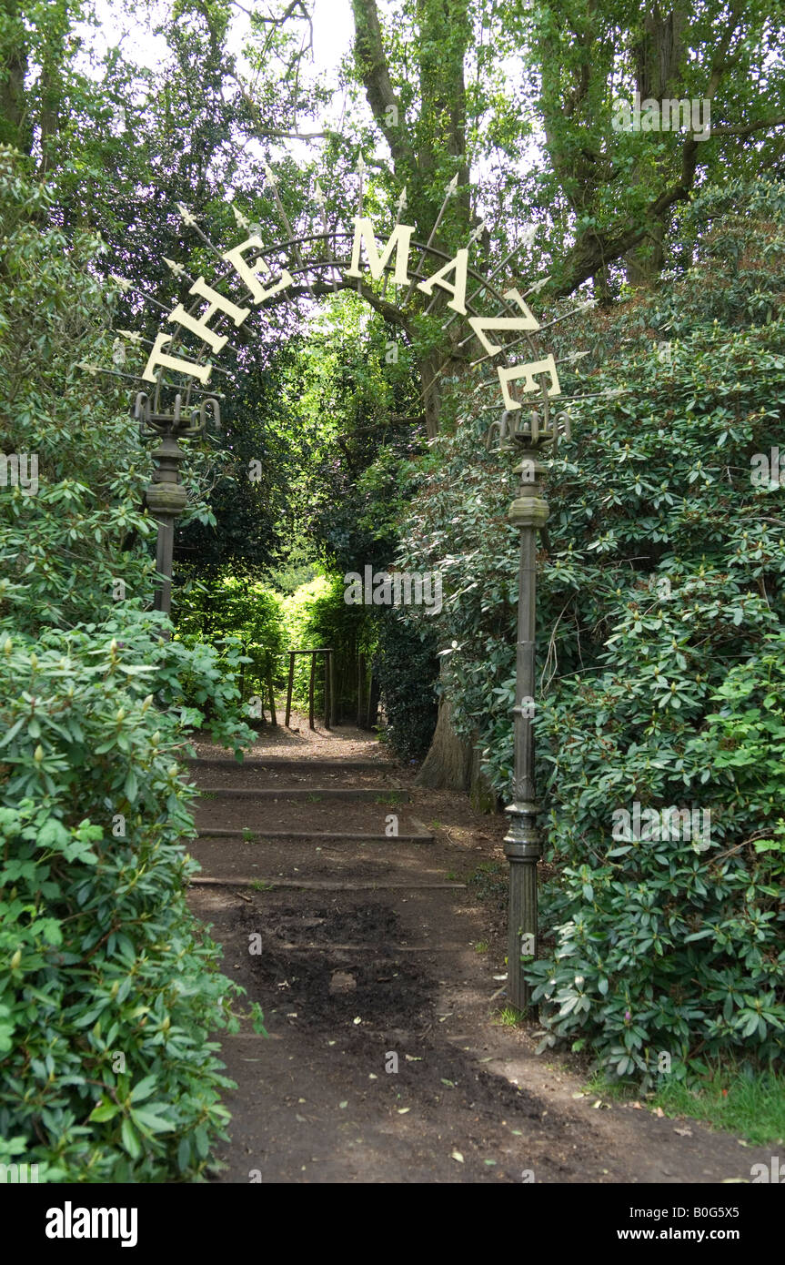 the maze, crystal palace park, London, SE19 UK Stock Photo