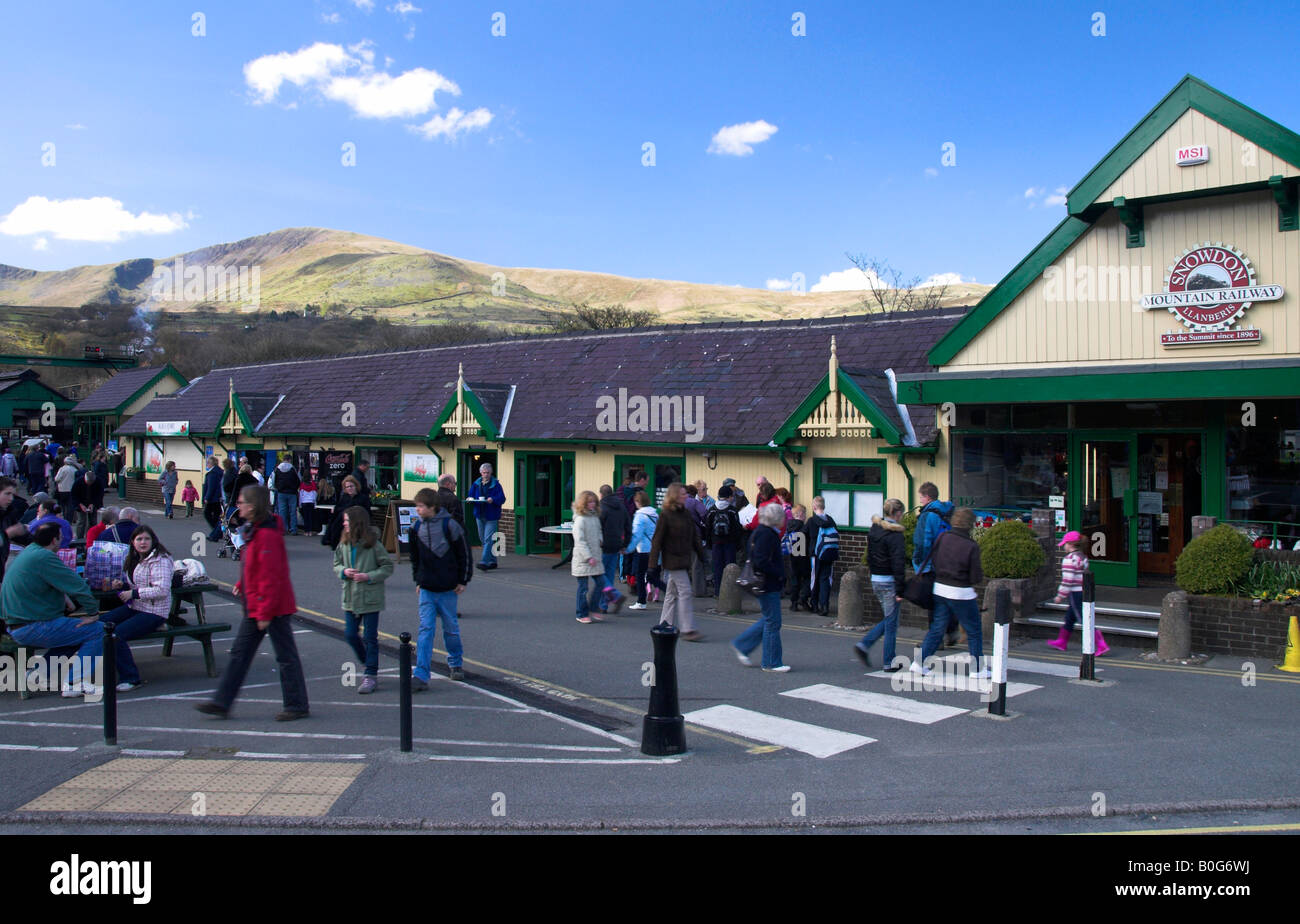 People Queueing for Tickets at Llanberis Station Snowdon Wales Stock ...