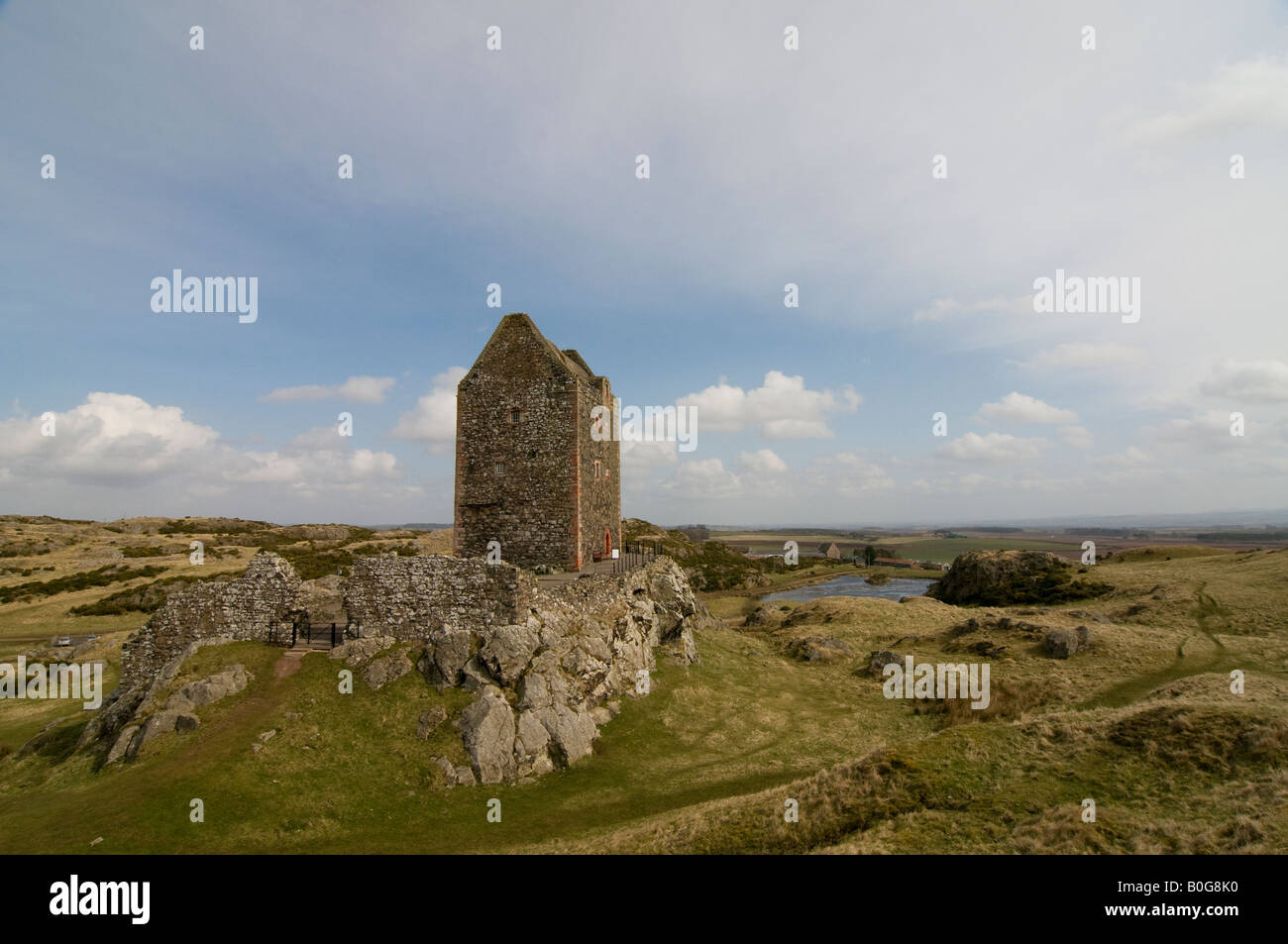 Smailholm Tower from the West Stock Photo - Alamy