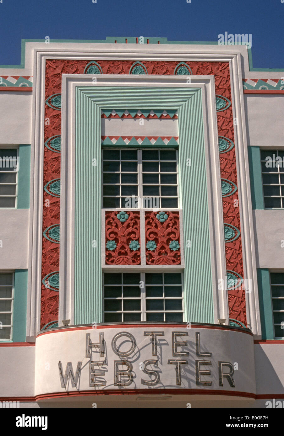 hotel webster in Ocean Drive South Beach Miami florida u s a Stock