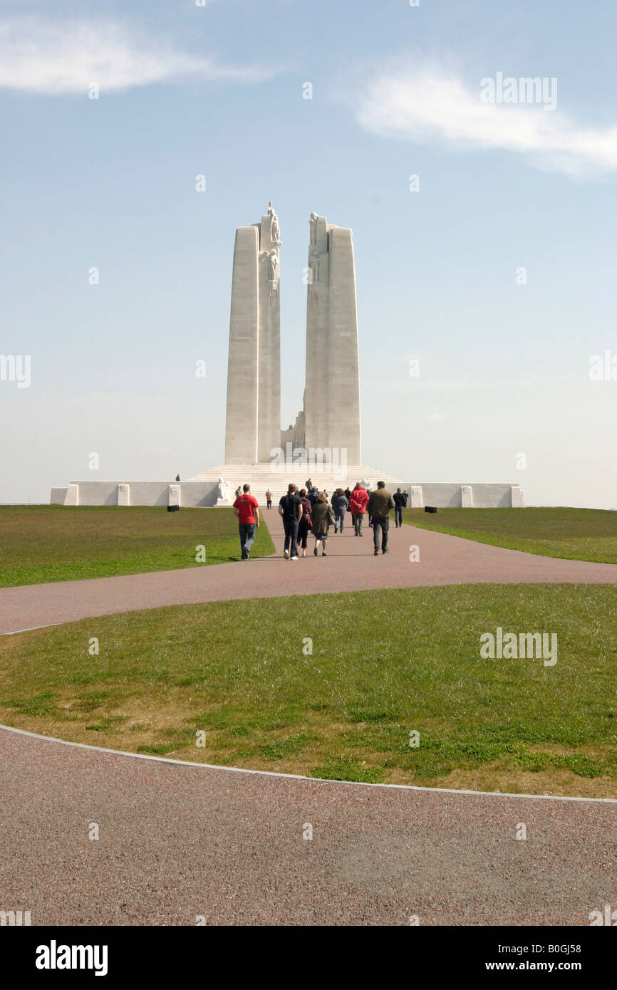 Canadian War Memorial at Vimy Ridge Northern France Stock Photo - Alamy