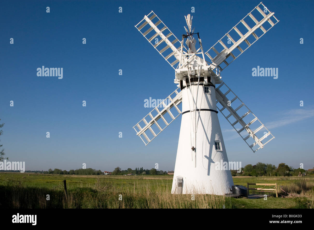 Thurne Dyke windmill Open Day Stock Photo