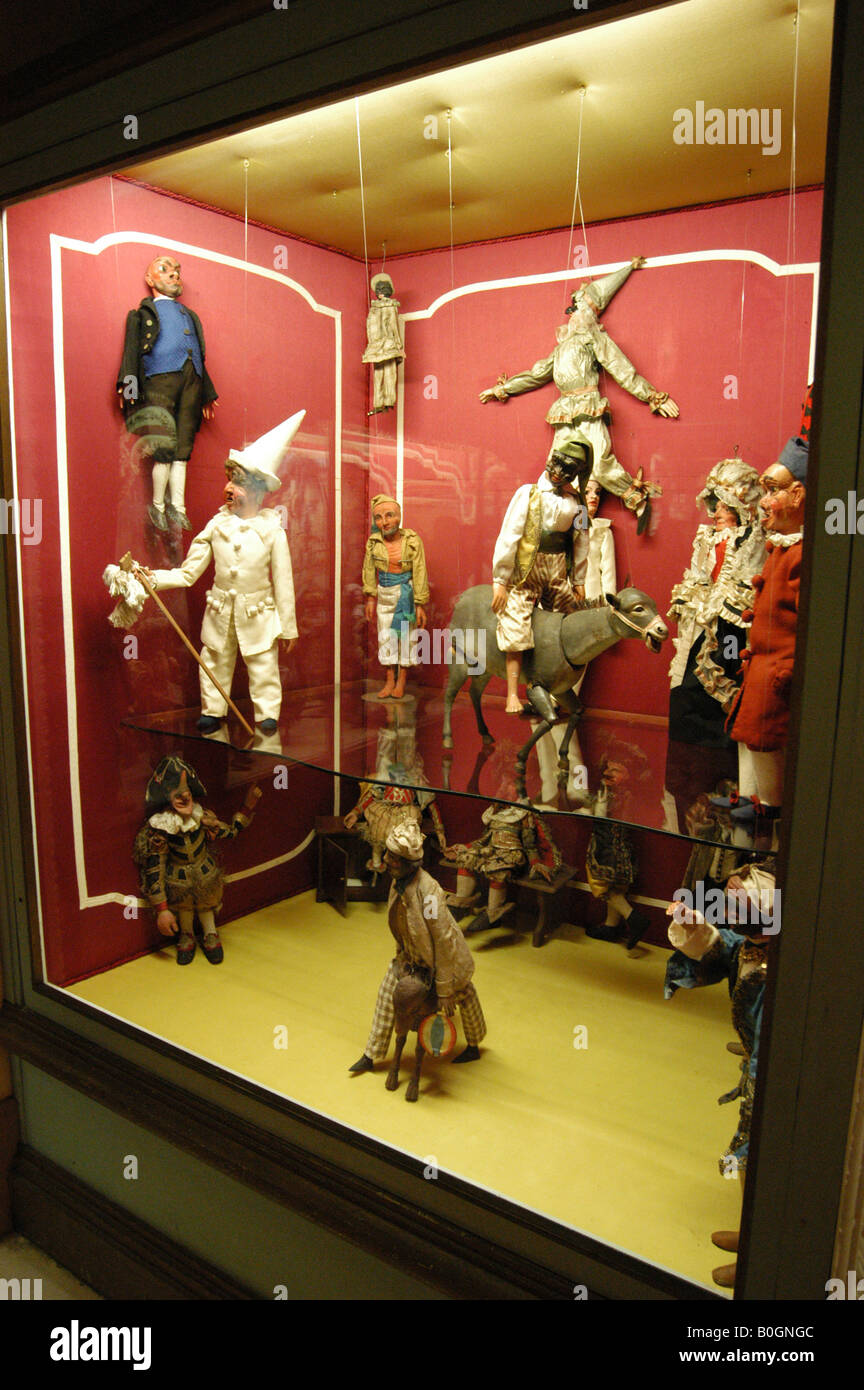 Puppets in Borromeo Palace - Isola Bella Lago Maggiore North Italy Stock Photo