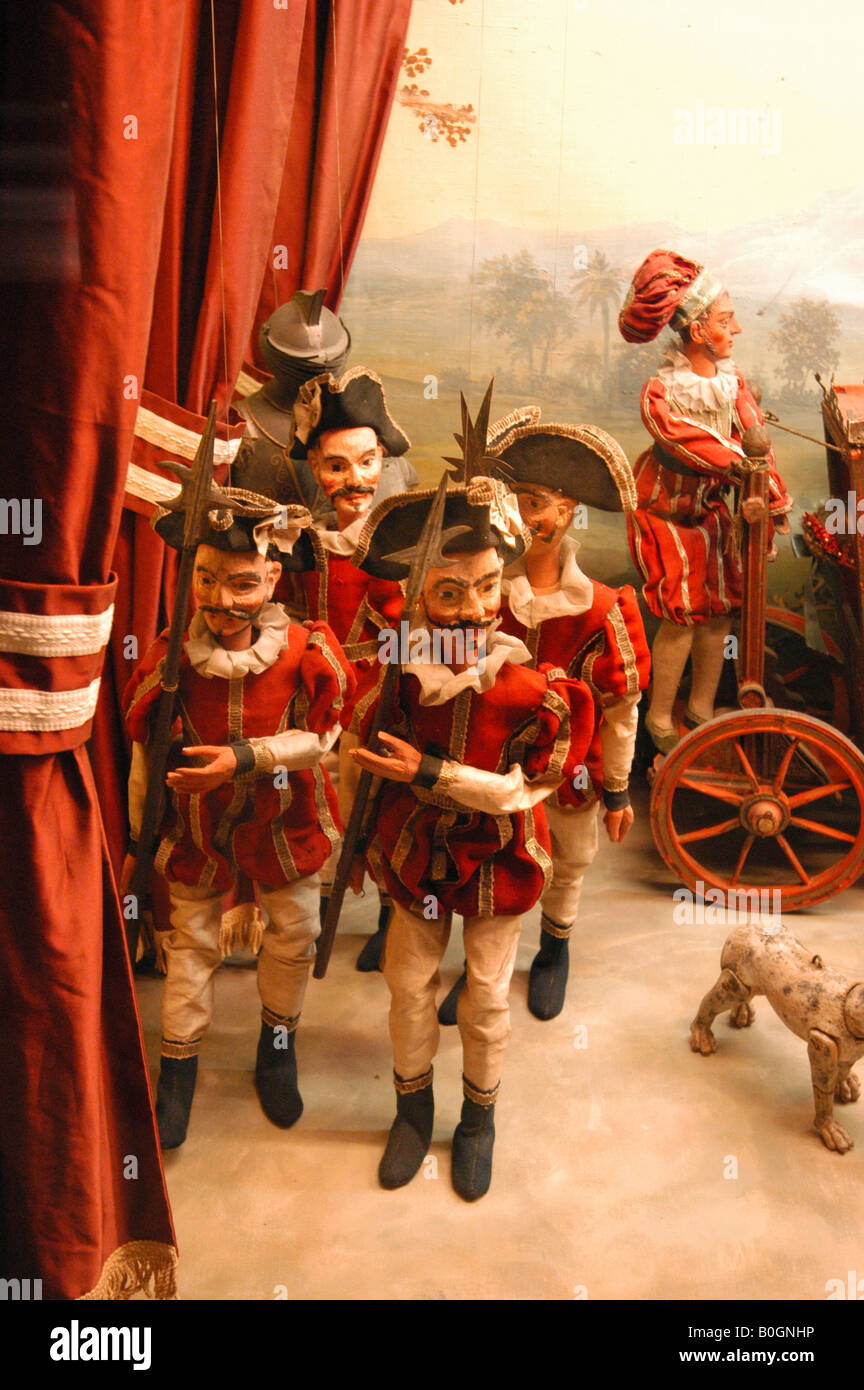 Puppets in Palazzo Borromeo - Isola Bella Lago Maggiore Italia Stock Photo