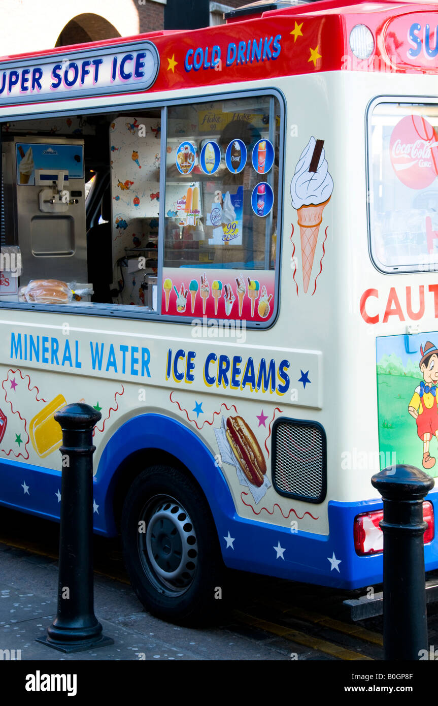 Ice cream van, London, England Stock Photo Alamy