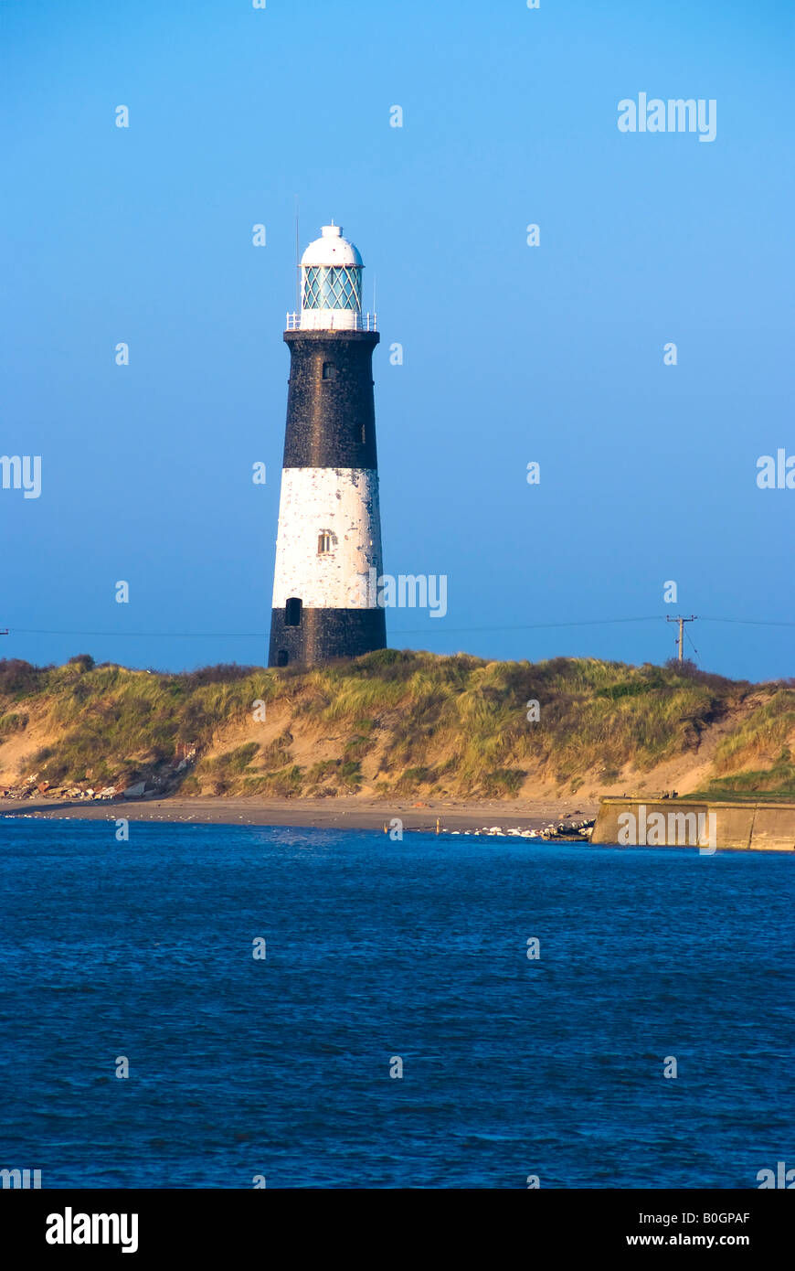 Lighthouse at spurn point East Yorkshire Stock Photo