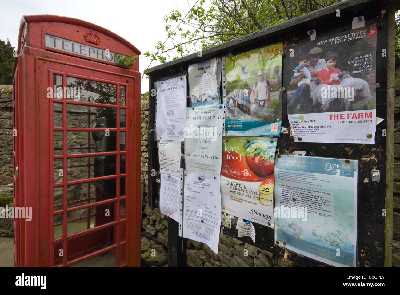 Village Notice Board Stock Photo Alamy