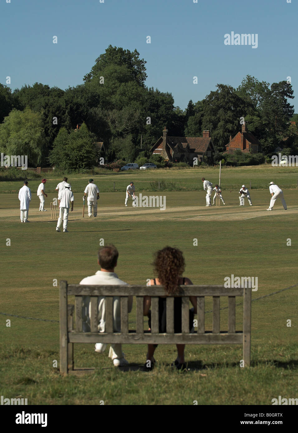 Couple watching cricket hi-res stock photography and images