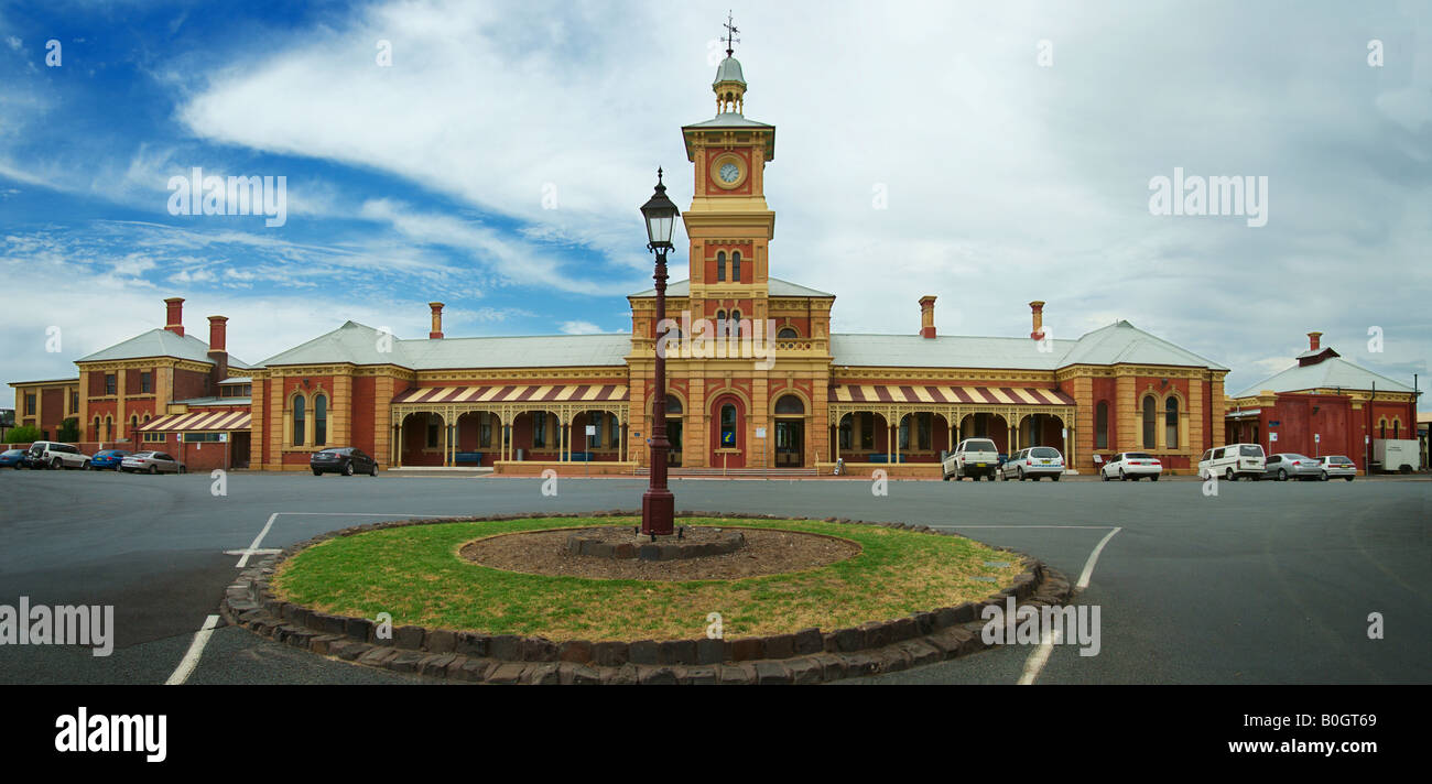 Historic Albury Railway Station Stock Photo