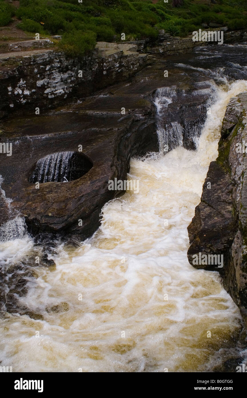 Devil's Punch Bowl, on the River Quoich near Braemar, Deeside, North