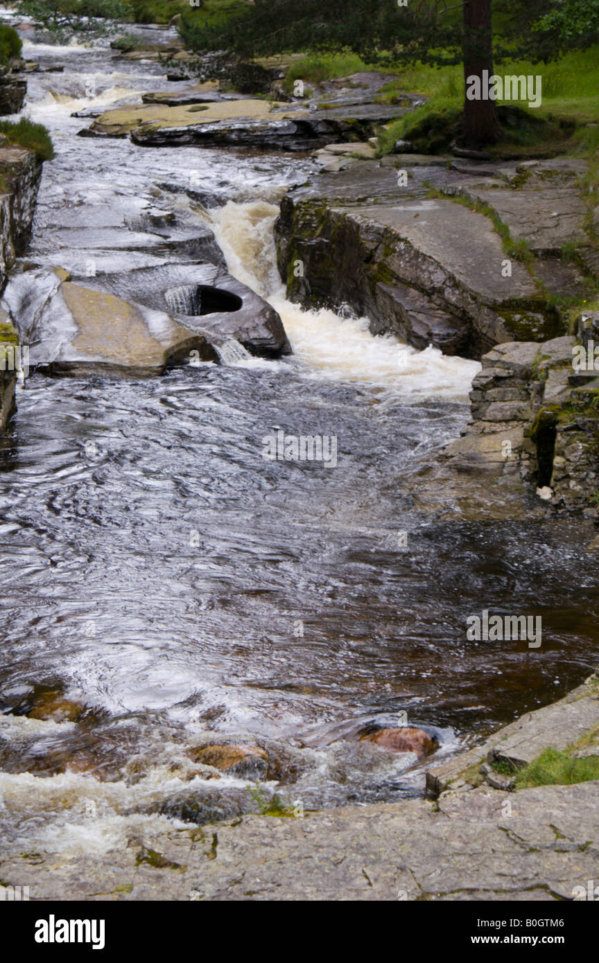 Devil's Punch Bowl, on the River Quoich near Braemar, Deeside, North