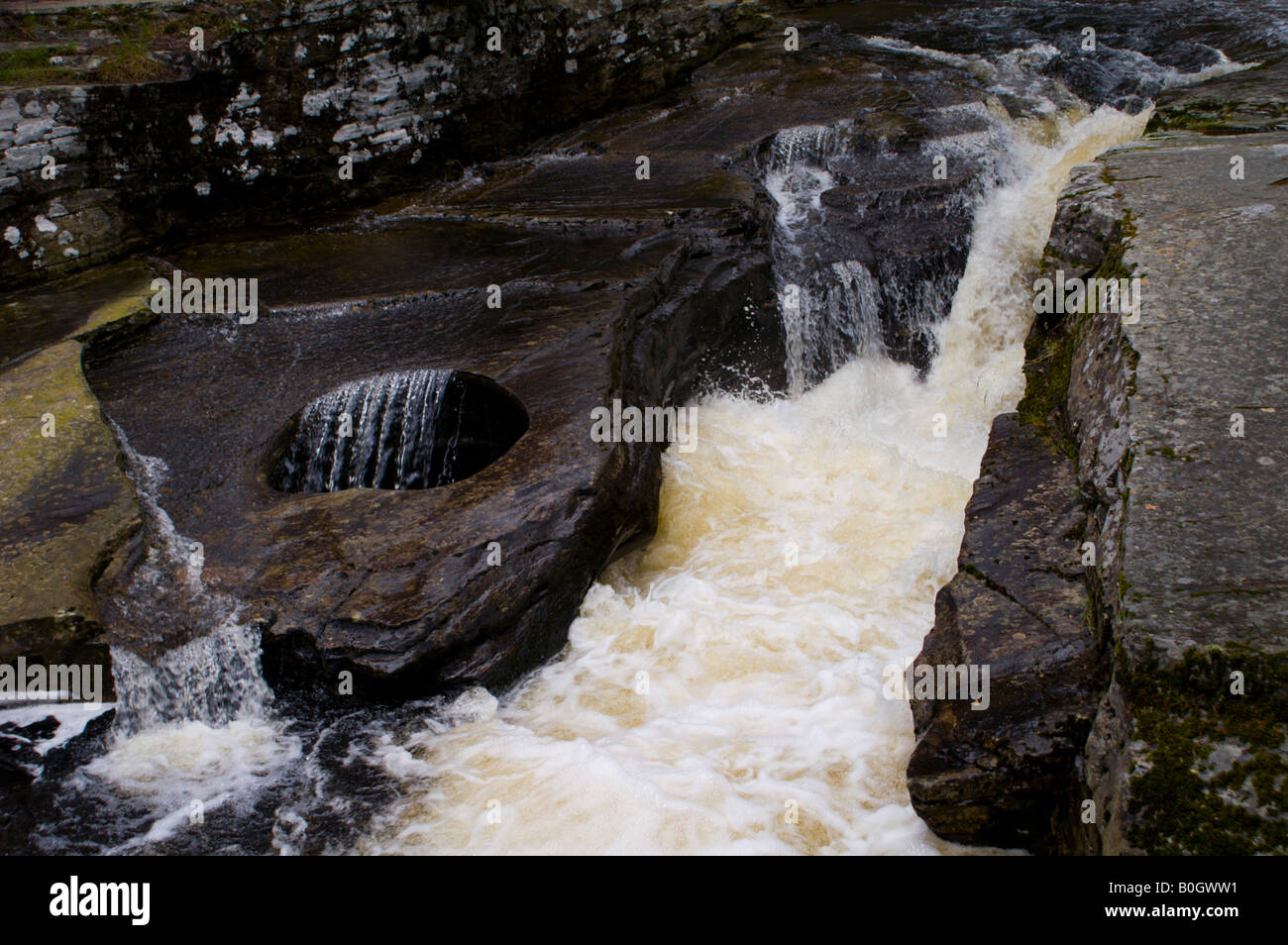 Devil's Punch Bowl, on the River Quoich near Braemar, Deeside, North