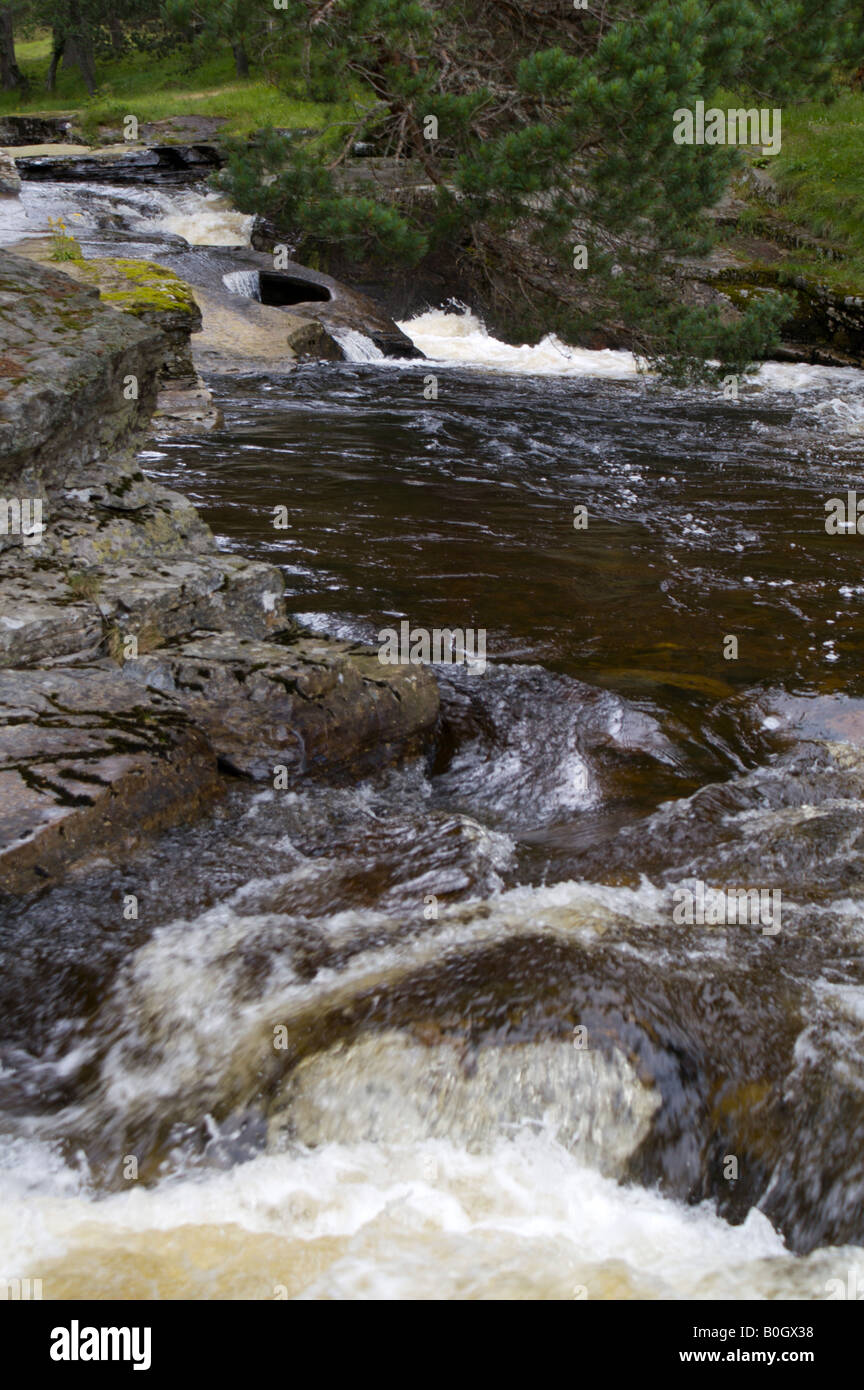 Devil's Punch Bowl, on the River Quoich near Braemar, Deeside, North