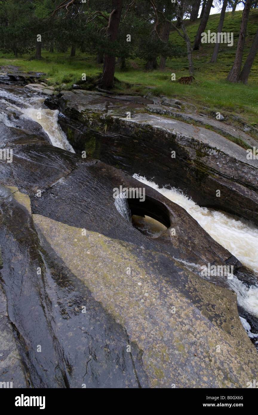 Devil's Punch Bowl, on the River Quoich near Braemar, Deeside, North