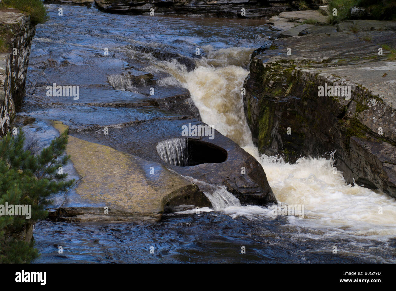 Devil's Punch Bowl, on the River Quoich near Braemar, Deeside, North