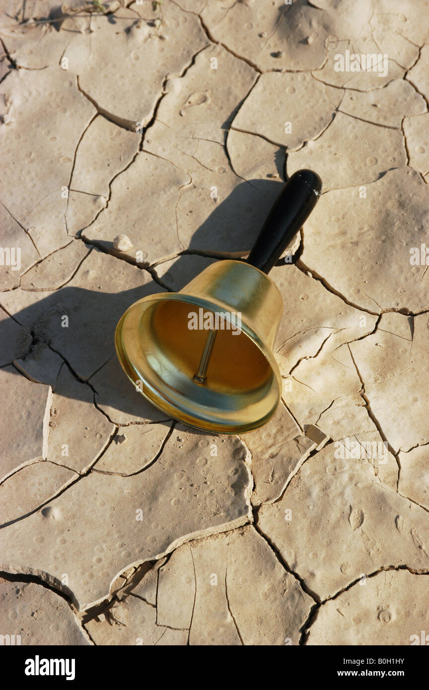 Drought Alarm bell Stock Photo