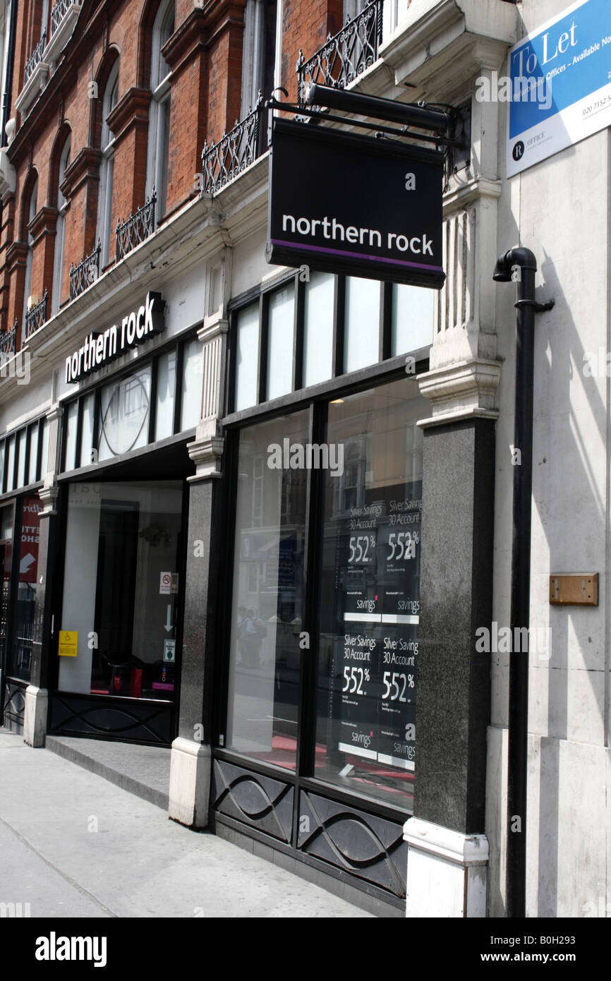 northern rock bank maddox street london uk 2008 Stock Photo