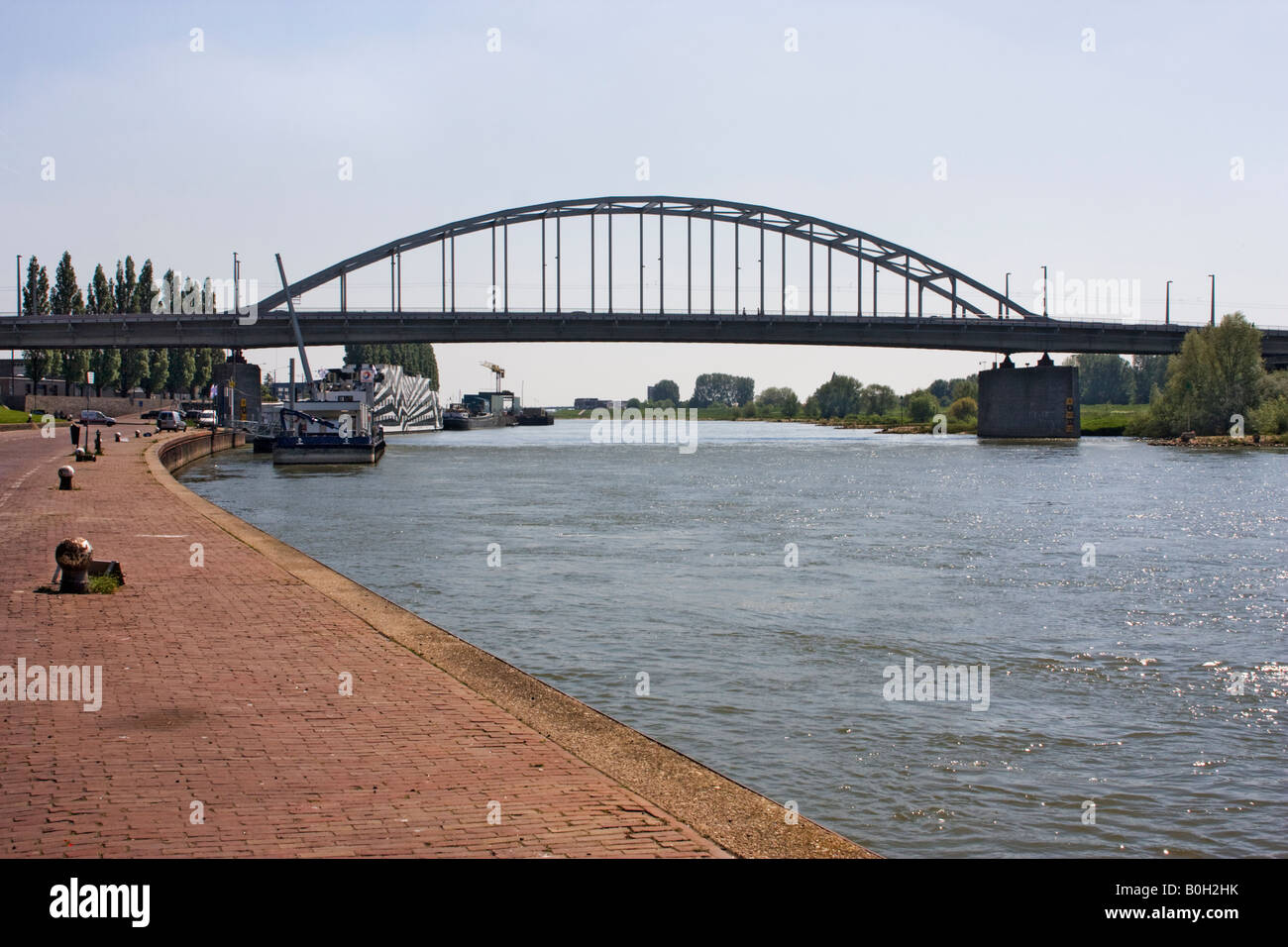 John Frost bridge crossing the river Rhine in Arnhem Stock Photo Alamy