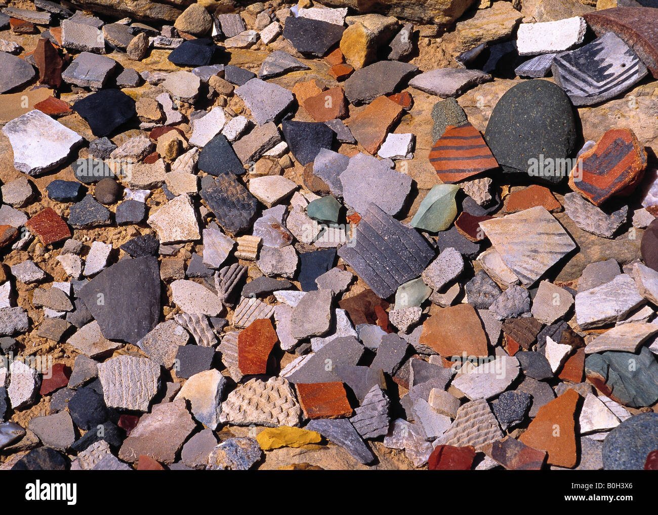 Pottery shards along the San Juan river indicate a robust native