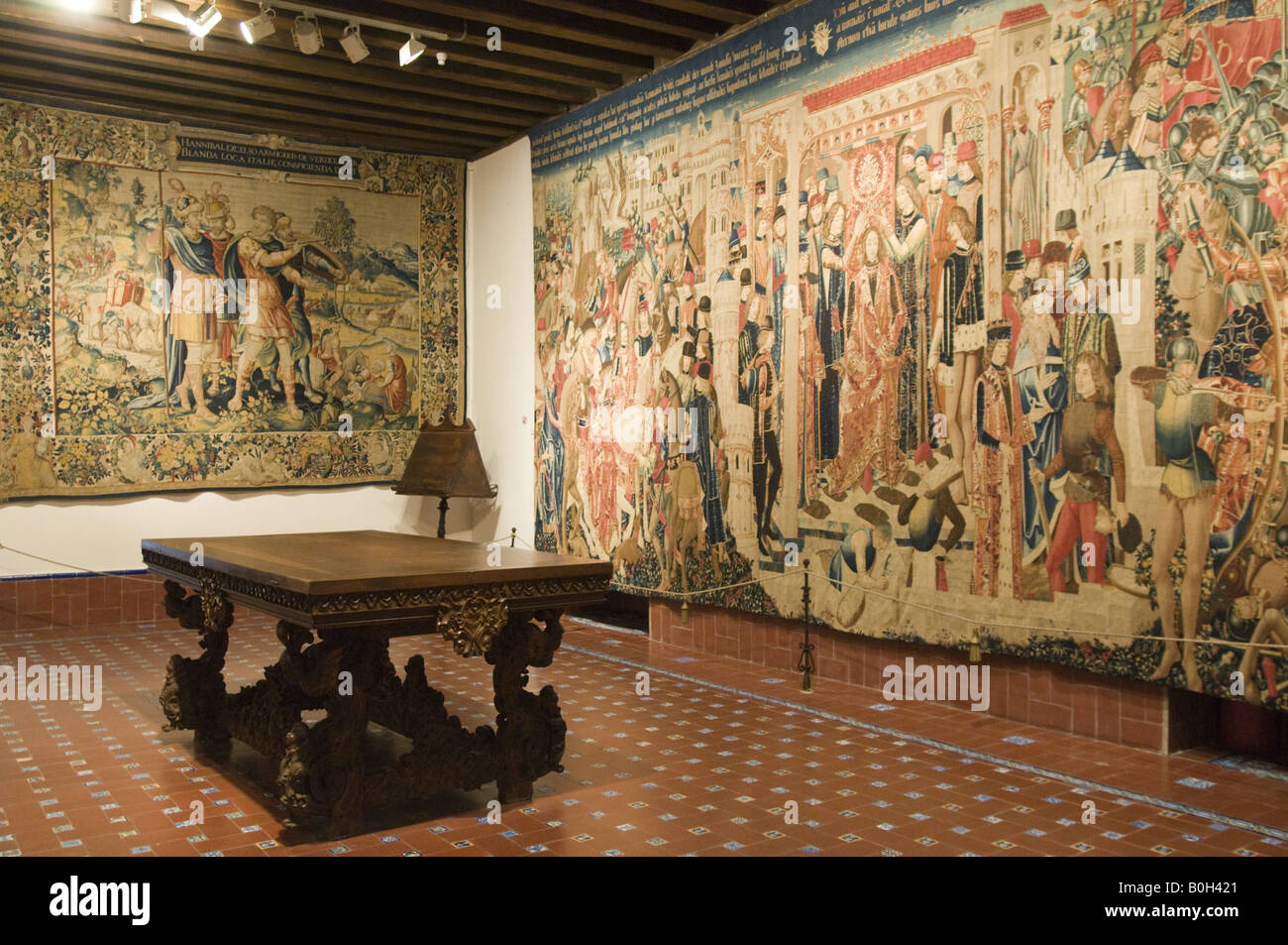tapestries in the Zamora Cathedral, Spain Stock Photo - Alamy