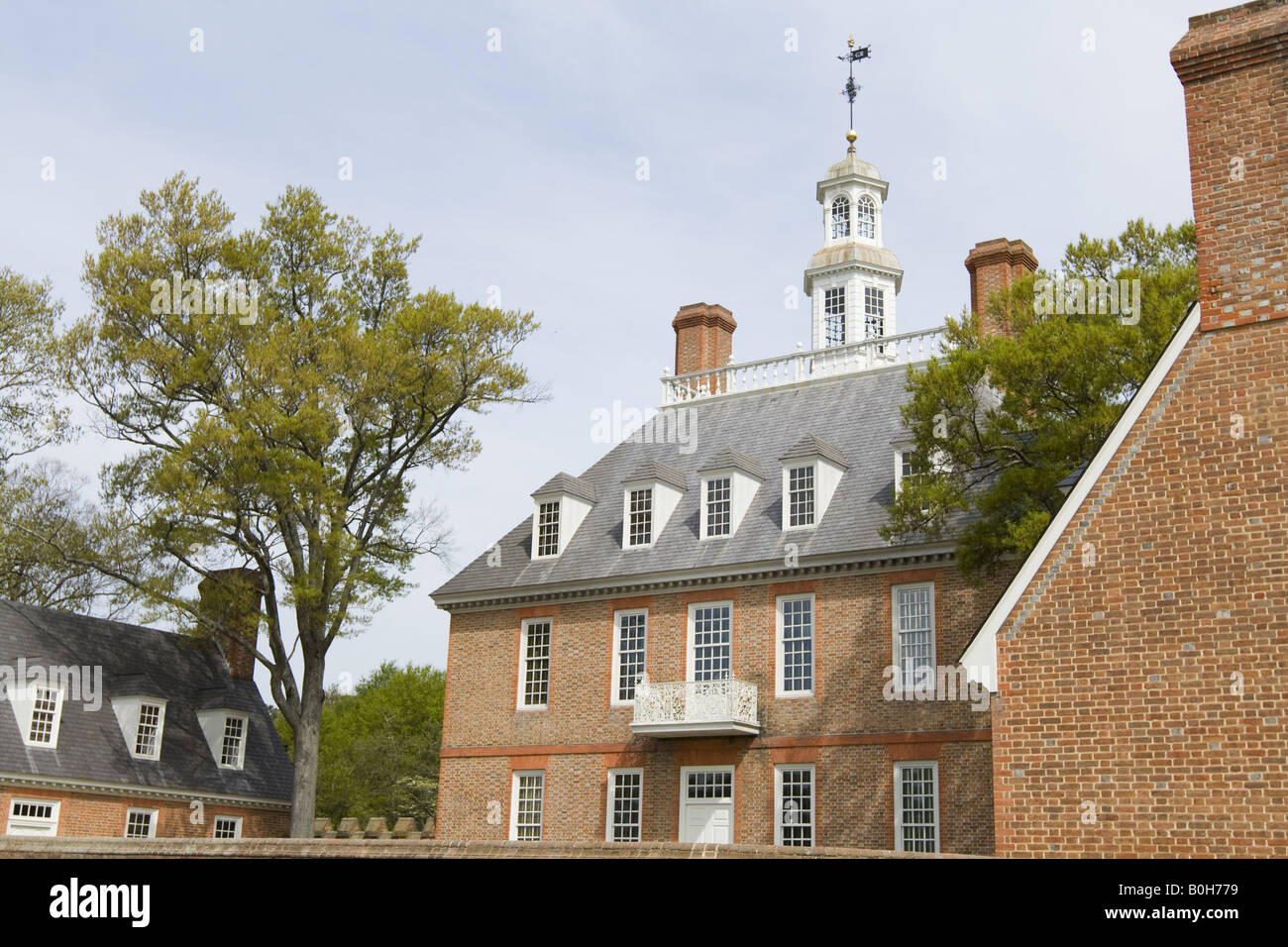 Governor's Palace, Colonial Williamsburg Virginia Stock Photo