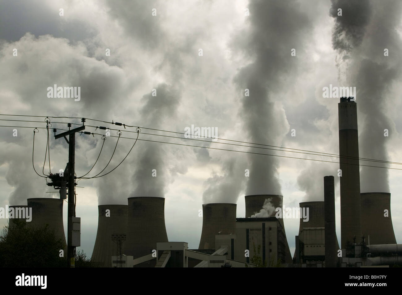Ratcliffe on soar a coal fired power station in the UK Stock Photo