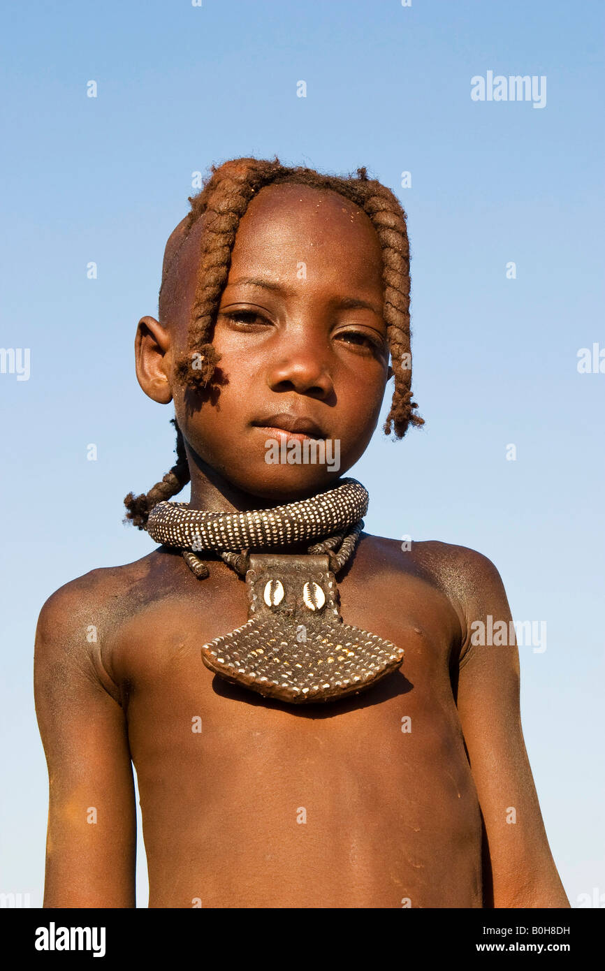 Himba Girl Kaokoveld Namibia Africa Stock Photo Alamy