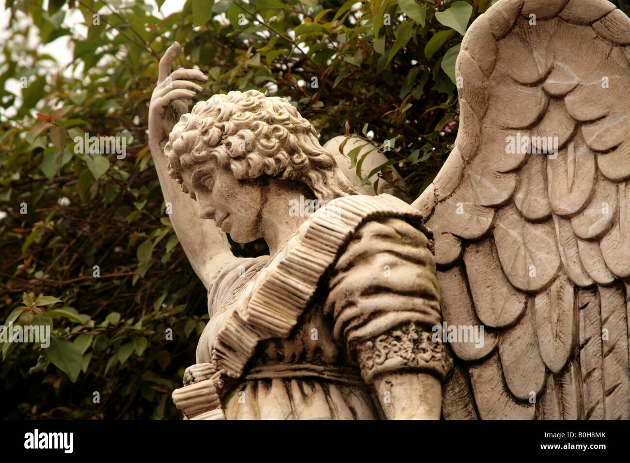 Italy at Epcot s World Showcase detail from an angel Statue For