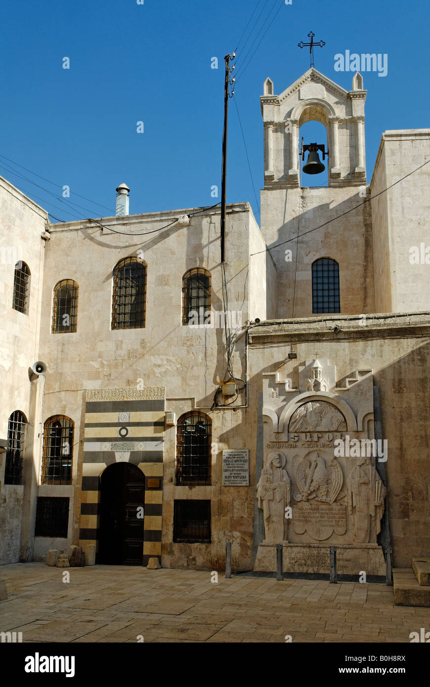Historic Armenian church in Aleppo, Unesco World Heritage Site, Syria, Middle East Stock Photo