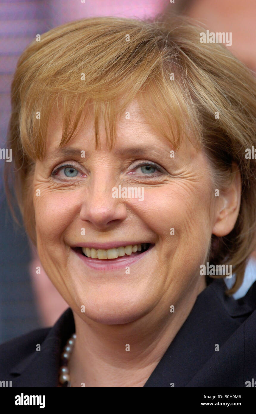 German Federal Chancellor Dr. Angela Merkel Stock Photo