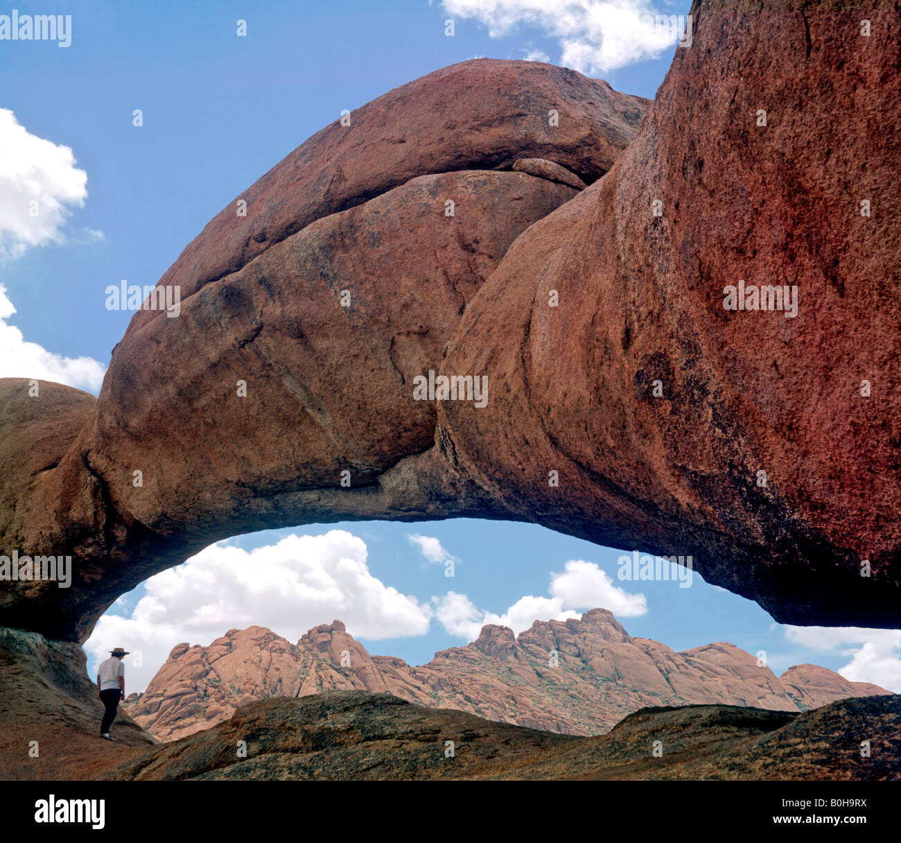 Rock arch, Pontok Mountains, Namibia, Africa Stock Photo
