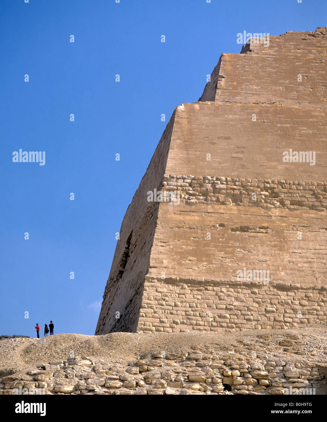 Pyramid in Meidum, pharaoh Sneferu, step pyramid, Meidum, Egypt Stock Photo