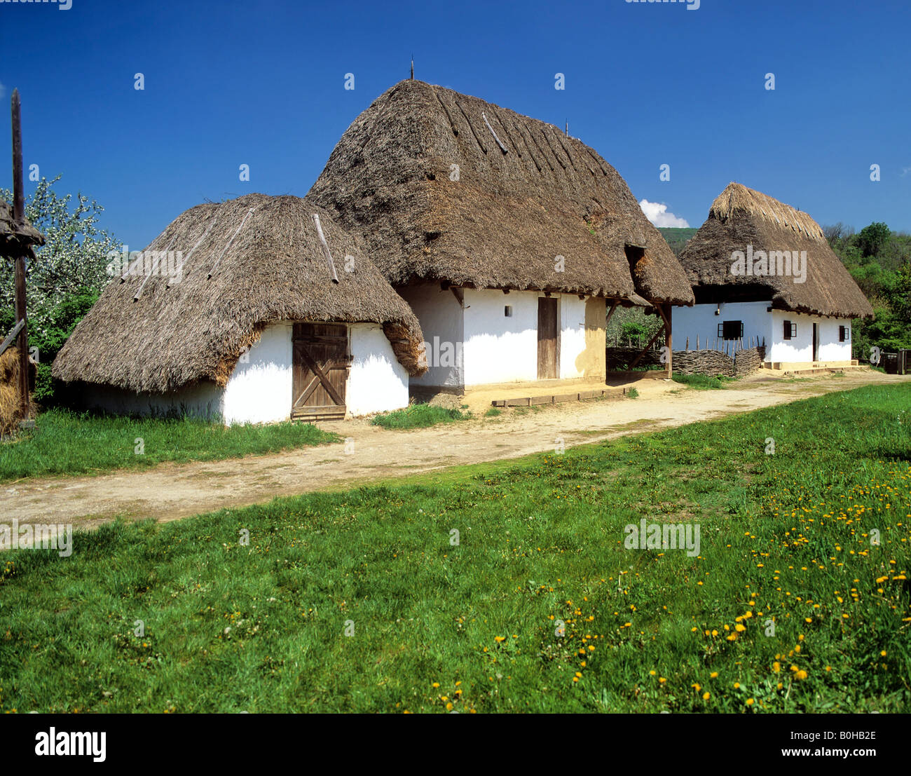 Csarda, farmhouse in the Puszta, Hungary Stock Photo