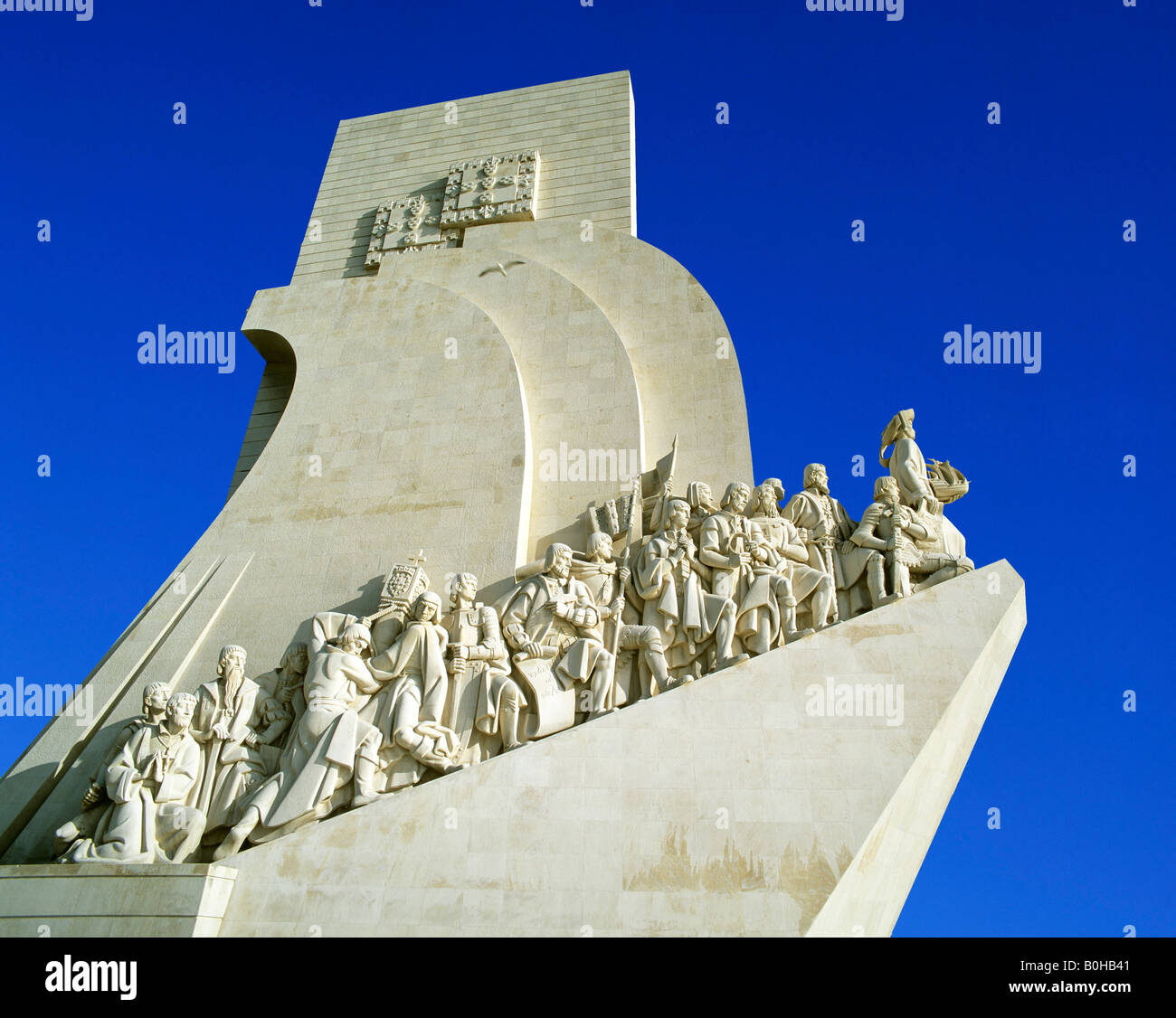Padrao dos Descobrimentos, seafaring memorial, age of discovery, Belem on the Tagus River, Lisbon, Portugal Stock Photo